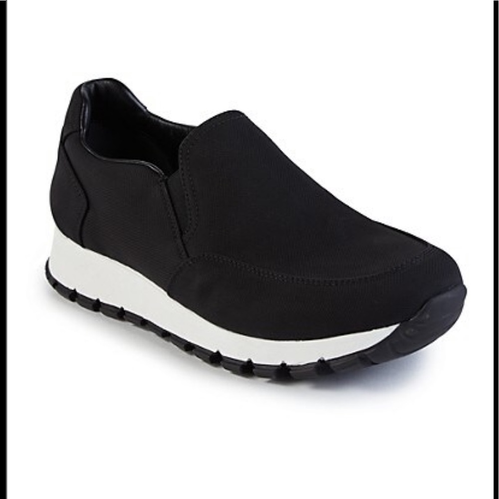 ❤️Prada Black Nylon Slip On Sneakers in EUC.